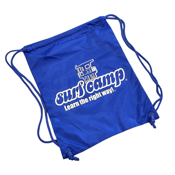 WB Surf Camp Drawstring Bag