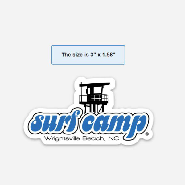 Surf Camp Small Logo Sticker